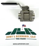 Swagelok, SS-63TF8, 2200PSI, 1/2"FNPT, Sst 2-WAY Ball Valve, Little Dirty-new. Fixed Price $95.00.