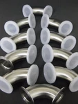 Stainless Steel Vacuum 3.5" 90 Elbow W/ NW50 Flanges, Lot Of 10 New. Fixed Price $60.00.
