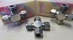 Ham-let 1/2" Tube-fitting Union Cross Let-lok 7102L New (swagelok SS-810-4). Fixed Price $13.32.