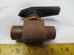 Whitney B-44F6 3/8"NPT 2-WAY Brass Swagelok Ball Valve W/bleed Off. Fixed Price $23.64.