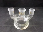 Kontes Glass Multi-neck (3) Reaction Flask Top 19/22 & 14/20 Joints 50MM Flange. Fixed Price $45.14.