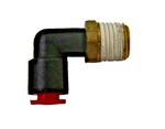 Smc KQL11-36S Male Reduction Elbow Pneumatic Touch Fitting 1/2" 1/4. Fixed Price $5.95.