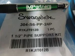 New, Swagelok 304-S6-PP-24P Plastic Clamp Pipe Support Kit, 1/2 In.. Fixed Price $7.00.
