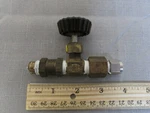 Hoke 3212M4B Manual Brass Needle Valve Helium Leak Tested. Fixed Price $11.95.